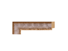 1 3/8" Pewter Picture Frame Moulding, Frame Molding. MO80818 Gold V