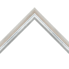 1 3/8" Silver Water Gild Reverse Wood Picture Frame Moulding