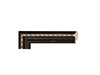 1 3/8" Traditional Black Picture Frame Moulding,Frame Molding. MO80551 B/W II 