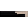 1/4" Matte Black Canvas Floater Picture Frame Moulding, Frame Molding. MUB2210 Floater