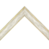 1 5/8" Silver and Sunflower Scoop Picture Frame Molding