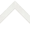 1 5/8" White Panel W/Silver Edges Molding