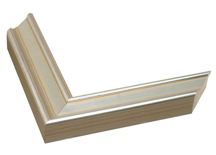 1 9/16" Silver Ppicture Frame Moulding, Frame Molding M45632 GI