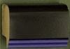 1" Black with Purple Lip Picture Frame Moulding, Frame molding. MC8436 Color II