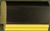 1" Black with Yellow Lip Picture Frame Moulding, Frame molding. MC8434 Color II