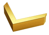 1" Gold Picture Frame Moulding, Frame Molding. MST24740 Gold VII
