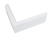 1" Mat White Contemporary Picture Frame Moulding