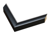 1" Matt Black / Gun Metal Lip Picture Frame Moulding, Frame Molding. MST28265 B/W III