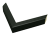 1" Matt Black Shadow Box Picture Frame Moulding, Frame Molding. MST717 Shadow Box