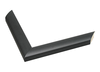 1" Matt Black Picture Frame Moulding, Frame Molding. MST716 B/W III
