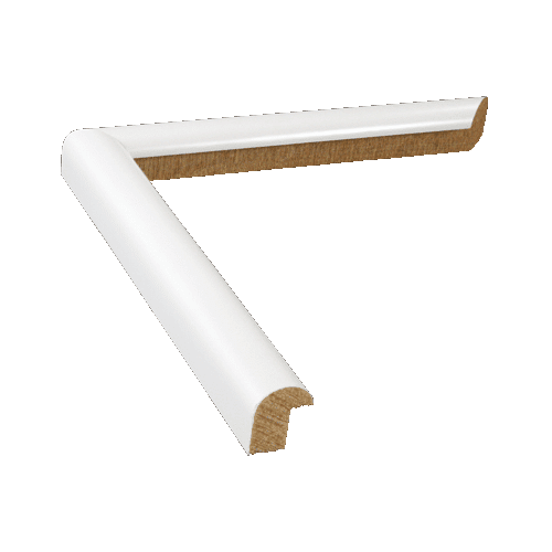 1" White Mica PIicture Frame Moulding