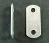 100 Pack 0/0" Zinc Plated Offset Clips Flat Plate