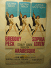 1966 Vintage Arabesque Movie Poster Original 34"X53"