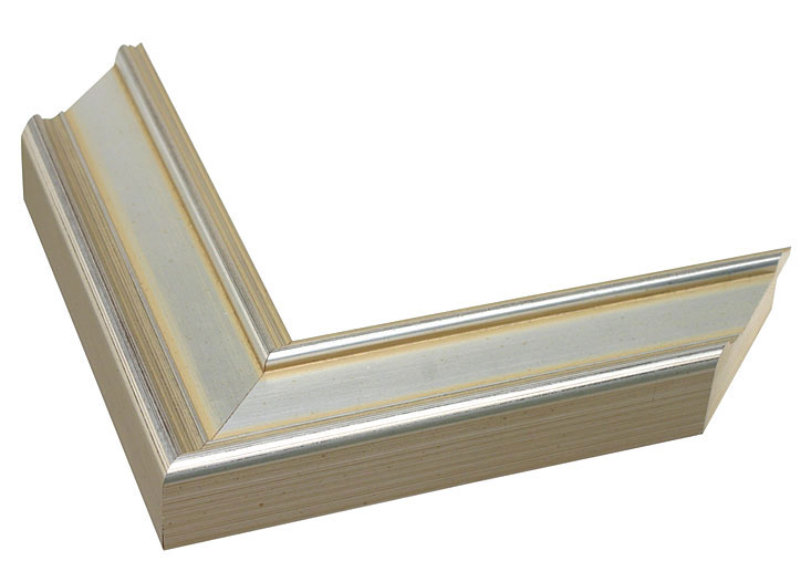 2 1/16" Silver Picture Frame Moulding, Frame Molding M45732 GI