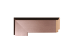 2 1/2" Contemporary Pewter Picture Frame Moulding, Frame Molding. MO80401 Gold V