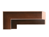 2 1/2"  Walnut and Silver Picture Frame Floating Moulding, Frame Molding. MO83303 Floater