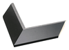 2 1/4" Matt Black w/Silver Lip Picture Frame Moulding, Frame Molding. MST28204 B/W II