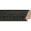 2 1/4" Ornate Satin Black Picture Frame Moulding. Frame Molding. MUN210 Modern VI   