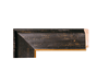 2 1/4" Traditional Black and Gold Picture Frame Moulding, Frame Molding. MO80556 B/W III
