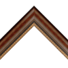 2 1/8" Gesso'd Mahogany and walnut Scoop W/Bead