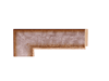 2 1/8" Pewter Picture Frame Moulding, Frame molding. MO80815 Gold V