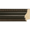2 3/4" Black W/ Red Rub Picture Frame Moulding,Frame Molding. M350105A B/W II