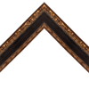 2" Ornate Gold w/ Black Panel Picture Frame Moulding. Frame Molding.MO80910 Gold VII