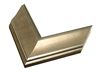 2 3/4" Steel Silver with Dark Accent Picture Frame Moulding, Frame Molding.MST41314 Gold VI 