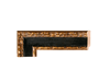 2" Black and Gold Picture Frame Moulding, Frame Molding. MO80910 Gold V