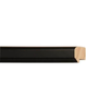 1 1/8" BLACK SATIN W/ TWO STEPS MOULDING