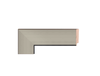 2" Contemporary Picture Frame Moulding, Frame Molding. MO80484 Gold V