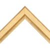 2" Gold Water Gild Reverse Wood Picture Frame Moulding