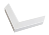 2 " Mat White Contemporary Picture Frame Moulding,
