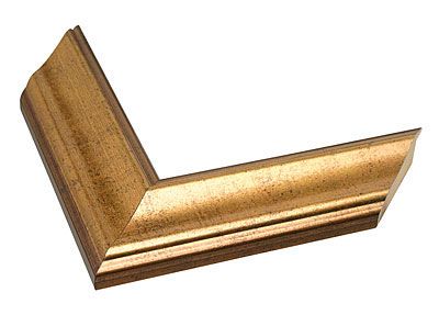 2" Rich Gold with Dark Accent Picture Frame Moulding, Frame Molding