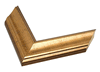 2" Rich Gold with Dark Accent Picture Frame Moulding, Frame Molding. MST41212 Gold VI