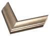 2" Steel Silver with Dark Accent Picture Frame Moulding, Frame Molding. MST41214 Gold VI