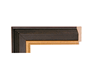 2" Traditional Black Picture Frame Moulding, Frame Molding. MO79763 B/W III