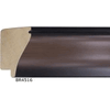 2" Walnut Scoop Picture Frame Moulding, Frame Molding. MUBR4516 Modern VI