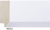 2" White Wood Picture Frame Moulding,Frame Molding. MN3311 B/W I