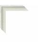 2" X 3/8" WHITE COUNTRY COLOR FLOATER MOULDING