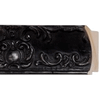 3 1/2" Black Davinci Picture Frame Moulding, Frame Molding. M3482110 B/W II