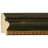 3 1/2" Black Distressed/Gold Picture Frame Moulding, Frame Molding MH7444 GII