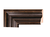 3 1/2" Contemporary Black Picture Frame Moulding, Frame Molding. 80107 B/W III