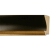 3 1/2" Espresso w/Gold Picture Frame Moulding, Frame Molding. MUBR5517 Gold IX
