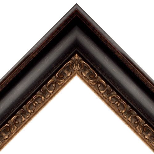 3 1/4" Contemporary Gold Picture Frame Moulding, Frame Molding. MO80055