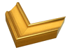 3 1/4" Gold Picture Frame Moulding, Frame Molding M44822 GI