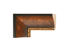 3 3/8" Gold and Walnut Picture Frame Moulding, Frame Molding. MO83560 Modern VI