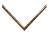 3/8" Antique Gold Fillet Picture Frame Moulding, Squire Fillet
