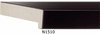 3/4" BlackWoodPicture Frame Moulding,Frame Molding. MN1510 B/W I