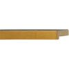 3/4" Contemporary Gold Picture Frame Moulding. Frame Molding.MUV1270 Gold V
